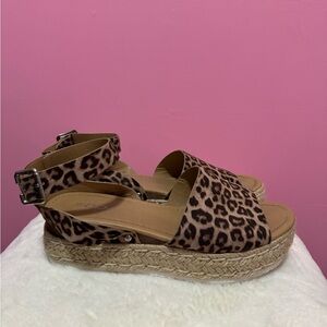 Women’s Soda Leopard Sandals / Espadrilles